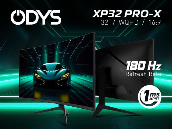 ODYS i27 Monitor - 27-Zoll-Bildschirm im rahmenlosen Design, Full HD, 100 Hz, mit HDR, IPS Panel, FreeSync, HDMI, USB-C, 3,5mm Audio