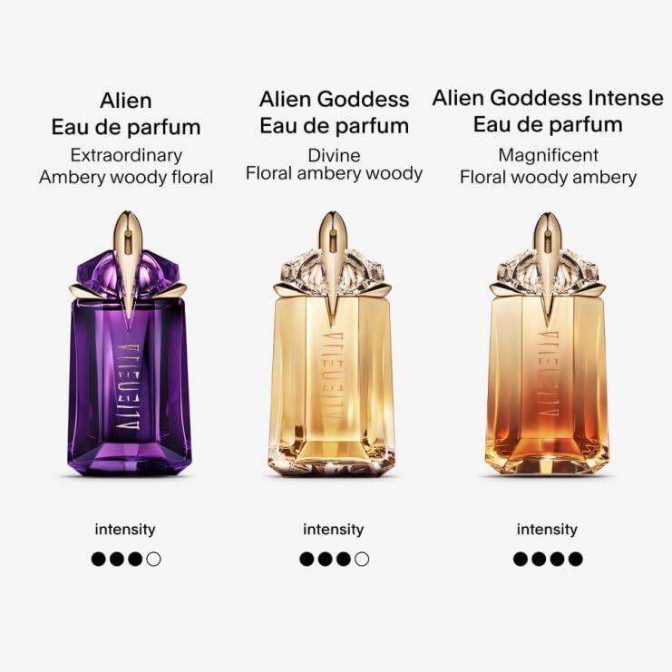 MUGLER Alien Eau de Parfum Ambery Woody Floral Exceptional Fragrance Refillable for Women