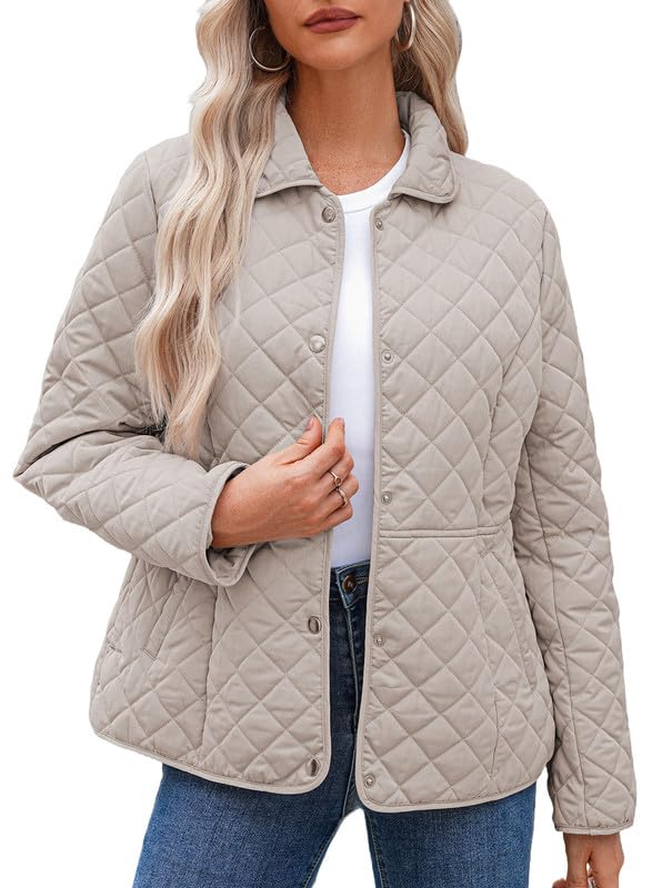 Dokotoo Women’s Quilted Winter Jacket – Warm Puffer Coat with Pockets