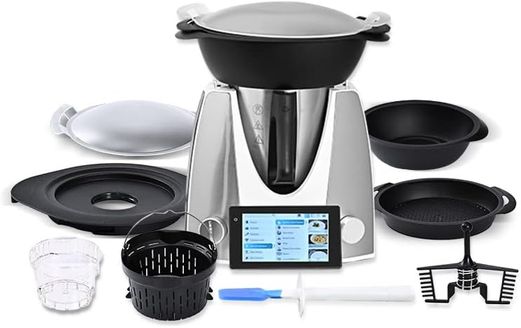 NewKern KE-7001 PRO, Mixer, Küchenmaschinen, Multifunktionaler Küchenroboter mit geführten Rezepten, 12 Spezial-Kochfunktionen, 4L, 7 Zoll Touchscreen Display