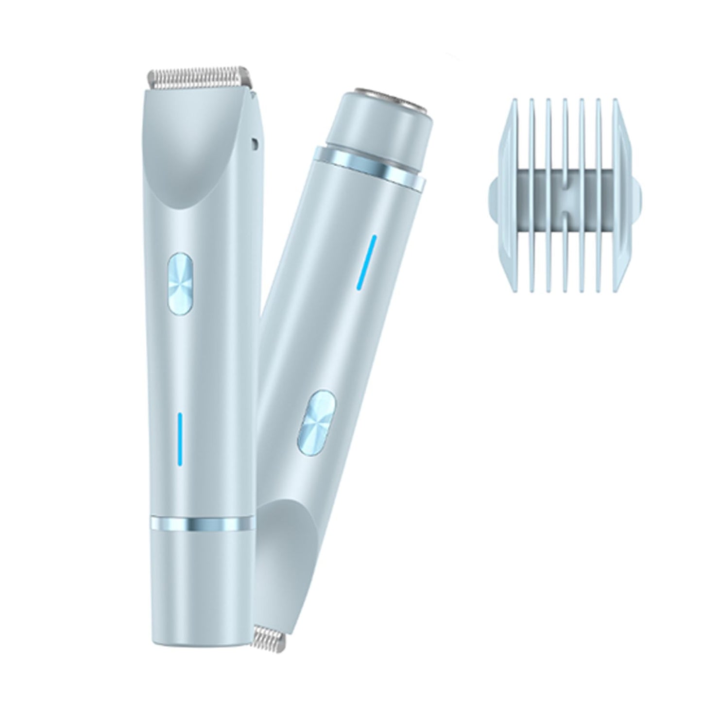Pelvora Trimmer, 2-In-1 Elektrischer Rasierer Damen Intimbereich Intimrasierer für Frauen, Wasserdicht Elektrische Intimrasierer für Frauen (Rosa)