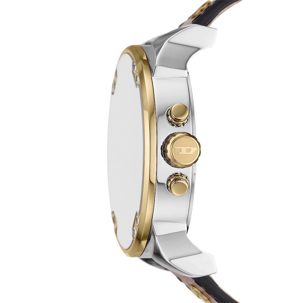 Diesel Mr. Daddy Men's Multifunctional Watch with Silicone, Stainless Steel or Leather Strap