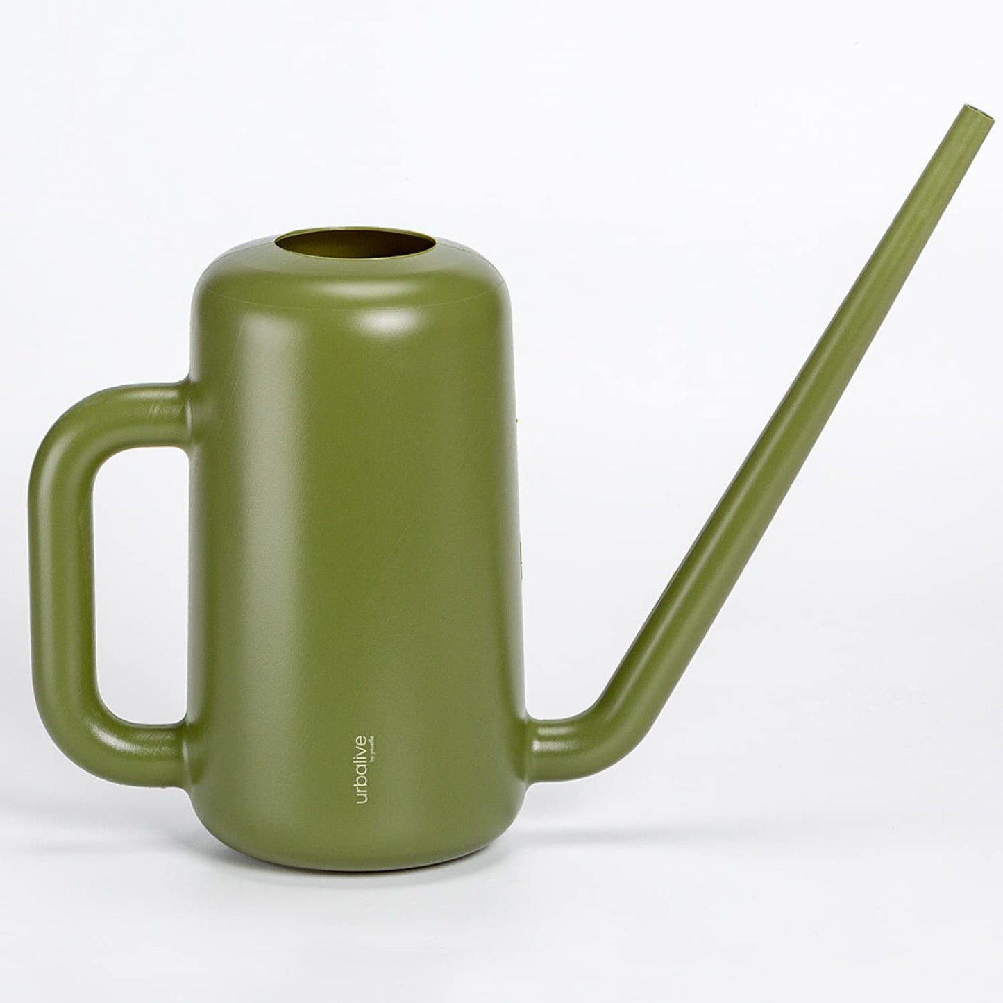 Plastia Gießkanne klein für den Zimmerpflanzen 1,8 L - Blumengießkanne aus recyceltem Kunststoff - Giesskanne mit langem Ausgießer für einfache Bewässerung, Elfenbein