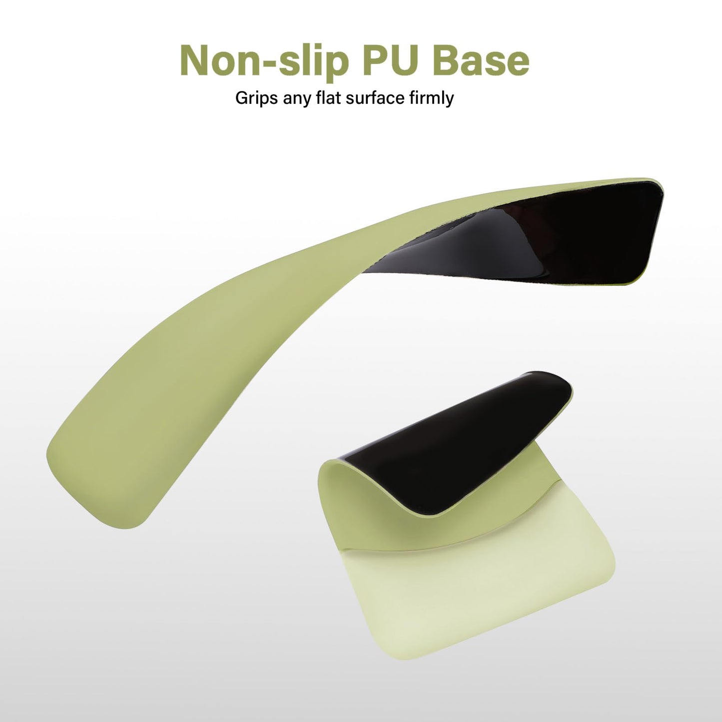 MOSISO Handgelenkstütze für Mauspad&Tastatur Set, Rechteckig Ergonomisch Mauspad Rutschfest Basis Home/Büro Schmerzlinderung&Typing Kissen mit Neopren Cloth&Erhöht Gebogen Memory Schaum,Grün