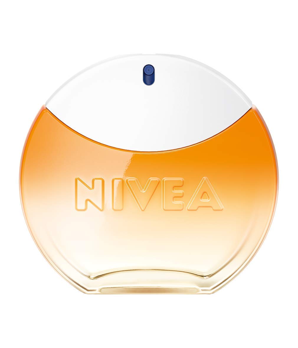 Nivea Sun Eau de Toilette (1 x 30 ml) with the Original Nivea Sun Sun Cream Fragrance, Summer Ladies Fragrance in an iconic perfume bottle, sensual Nivea Sun EDT awakens memories of the summer