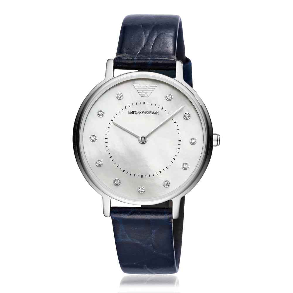 Emporio Armani ladies' two-hand stainless steel watch, 32 mm case size