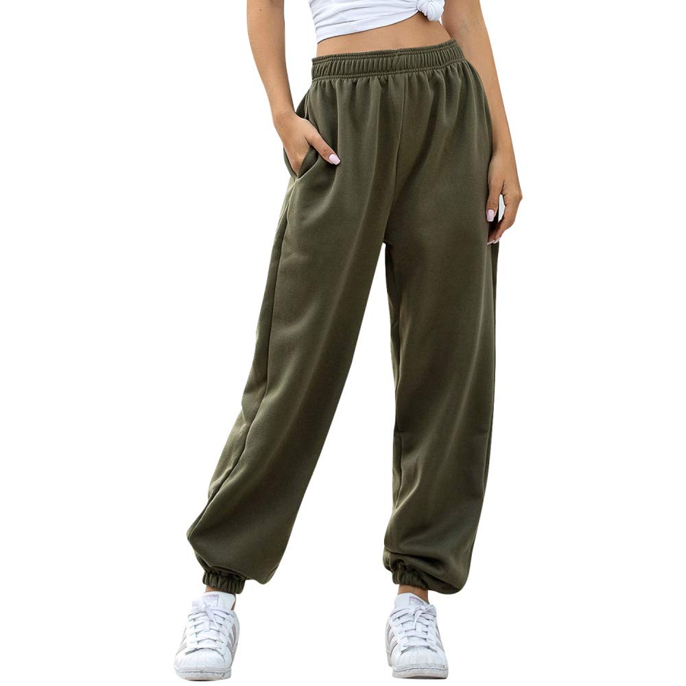 Nuofengkudu Women’s High-Waist Jogging Pants