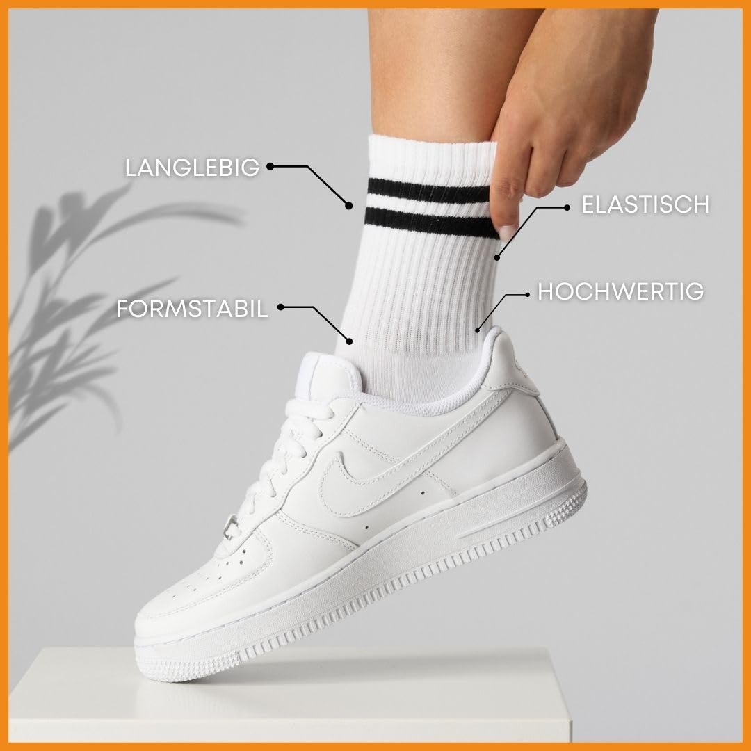 Women's Tennis Socks (6 Pairs) Sports Socks with Reinforced Heel & Toe