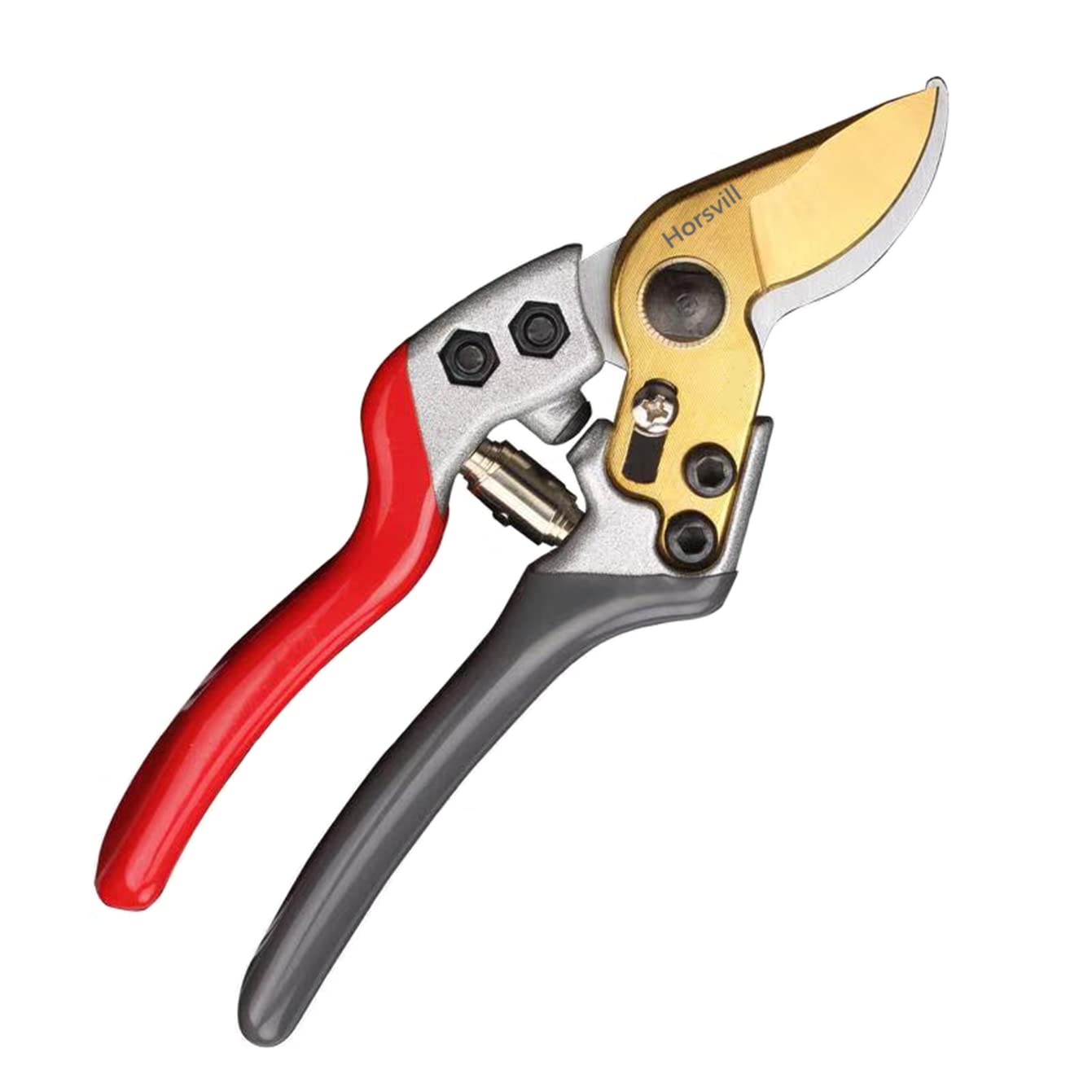 Horsvill Gartenschere, Gartenschere für die Gartenarbeit Heavy Duty, Japanische Gartenschere mit SK4-Stahl, Gartenschere für den Außenbereich, Bypass-Gartenschere, Heckenschere, Baumtrimmer (Grün)