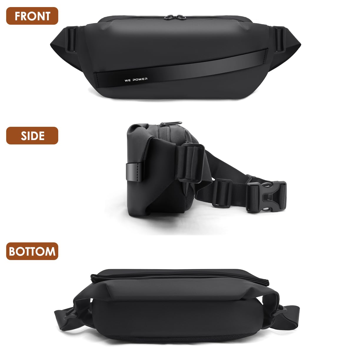 REETEE Waterproof Waist Bag – Multifunctional Sling Bag for Men & Women