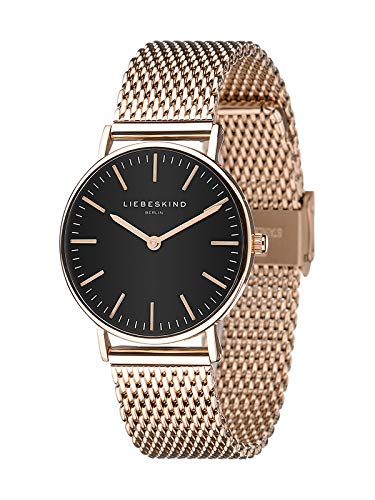 Liebeskind Berlin stainless steel watch with adjustable mesh strap