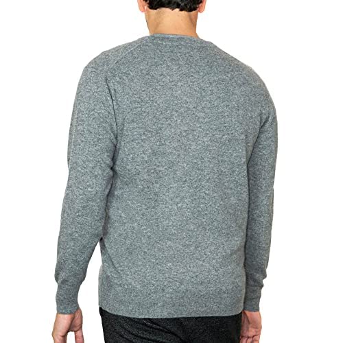 Lona Scott Men’s Cashmere Sweater – Classic Crew Neck