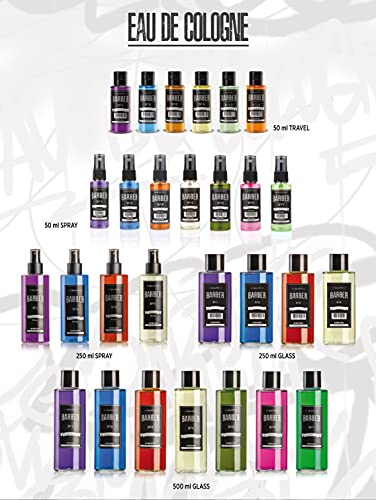 BARBER MARMARA No.2 After Shave Balsam Herren - Cream Cologne Men - 400ml - Männer Aftershave Gel - Rasur Nachbehandlung - pflegt und kühlt - gegen Rasur Brand - Gesichtspflege - Barbershop-Duft