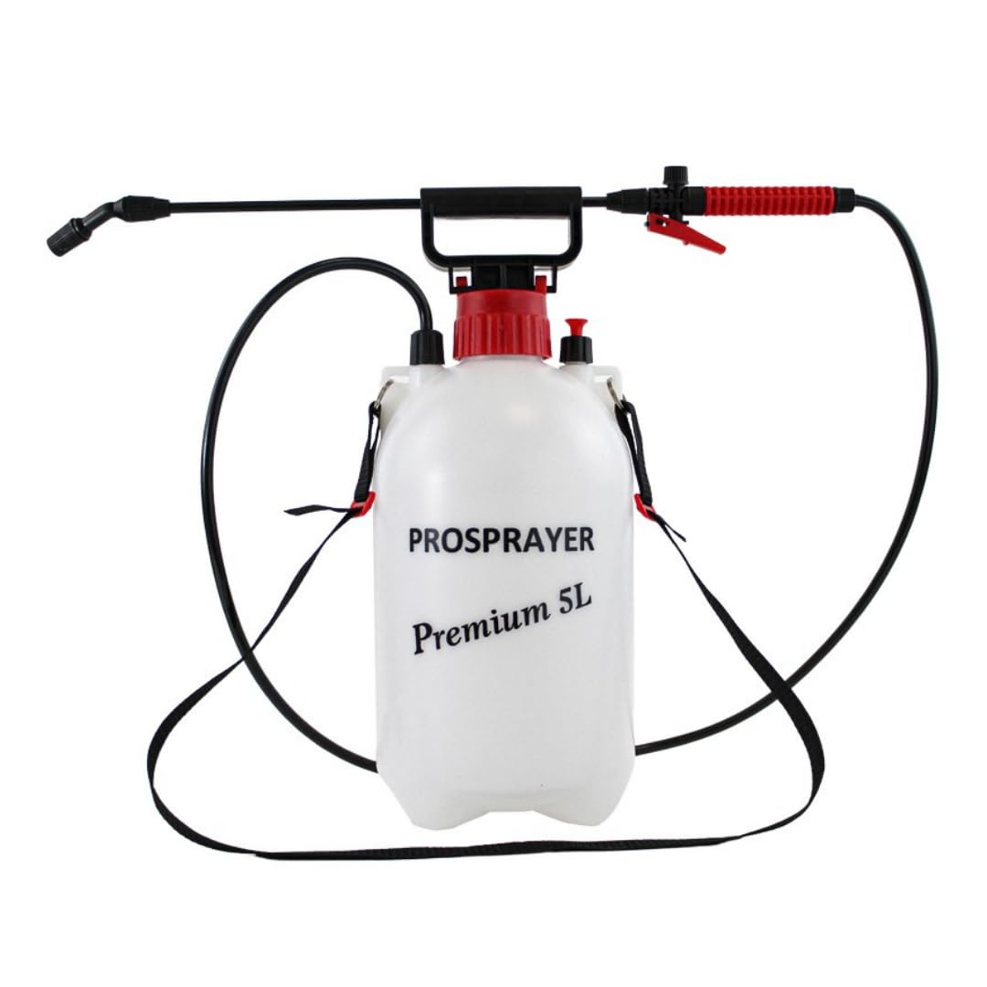 Phoenix - Drucksprüher Manueller Pumpsprühflasche mit Verstellbarer Lanze und Schultergurt - Perfekt für Gartenarbeit, Unkrautbekämpfung, Herbizid- und Insektizid-Anwendung