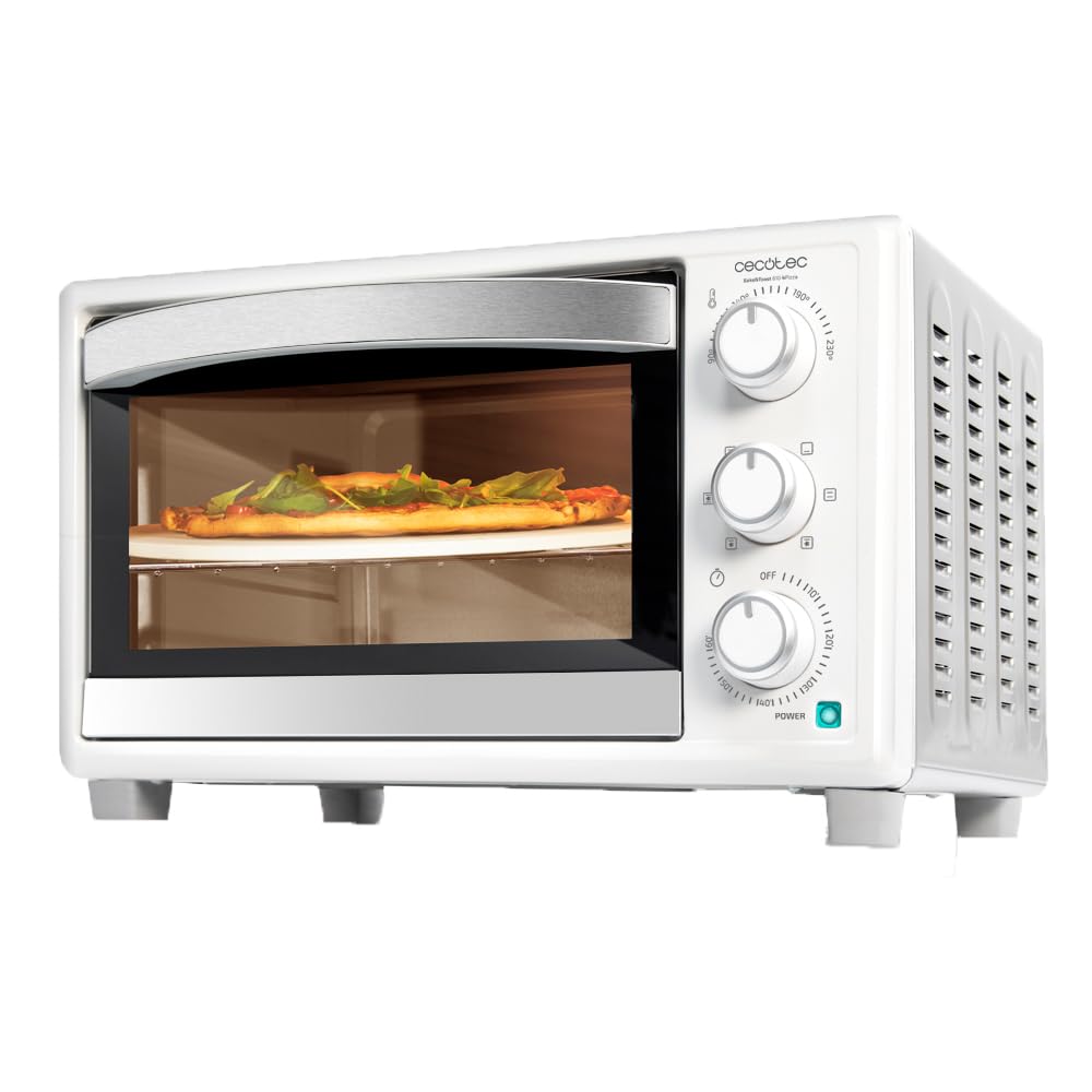 Cecotec Tischofen Bake&Toast 1090 Black, 10 L, 1000 W, 60-Minuten-Timer, Temperaturregelung bis zu 230ºC, Backblech, Grillrost und Zange mit Griff