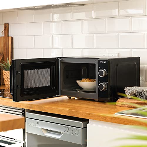 Cecotec Mikrowelle Pro Clean 5110 Inox. 700 W, Grill 800 W, 20 L, Ready 2 Clean, Beschichtung 3D Wave Frontspiegel, 8 Programme,60 Min Timer, LED, Edelstahl In Silber Schwarz