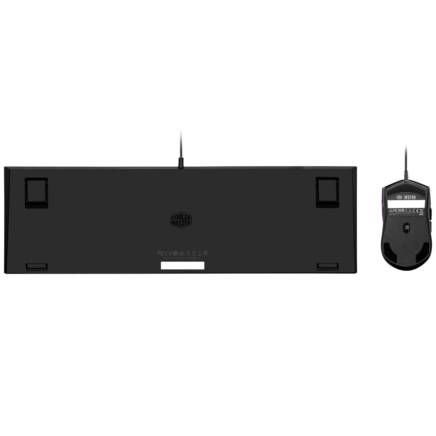 Cooler Master MS110 RGB-Tastatur & Gaming-Maus Kombination – Lineare mem-chanische Schalter, 26 Anti-Ghosting Tasten, On-Board-Steuerung, Gaming Maus mit 4 DPI-Einstellungen – DE Layout QWERTZ
