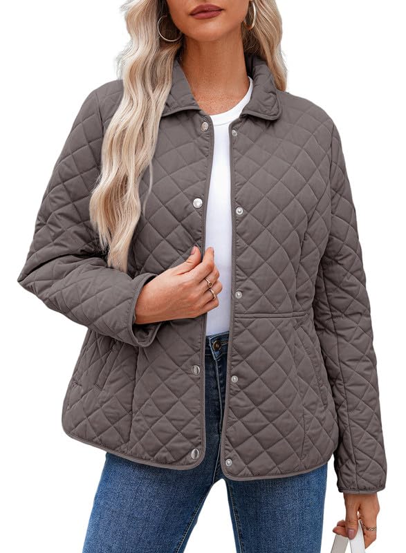Dokotoo Women’s Quilted Winter Jacket – Warm Puffer Coat with Pockets