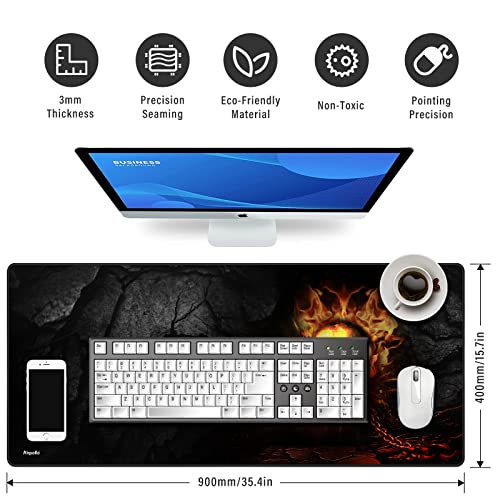 Anpollo Gaming Mouse Mat XXL 900 x 400 x 3 mm Non-Slip Desk Mat Table Mat Multifunctional Office Mouse Mat, Type 1