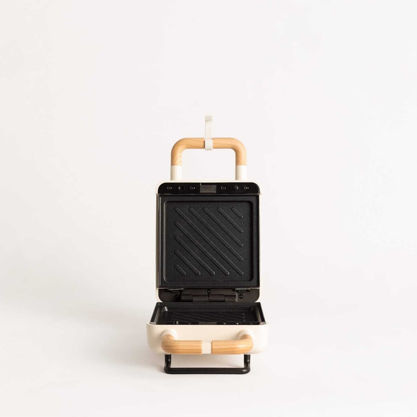 CREATE/STONE STUDIO/Sandwichmaker und Waffeleisen in Rosa-Barbie / 2 austauschbare Antihaftplatten, 1 Scheibe, 100º Offnung, BPA-frei, 105º Öffnung, Cool-Touch-Griff, 600W