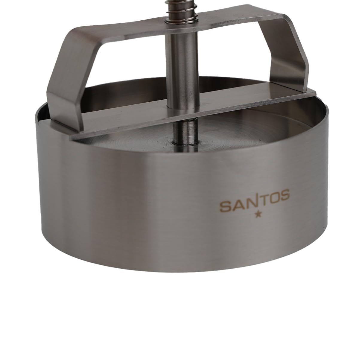 SANTOS Burger Set - 10 pieces: stainless steel press, turner, smasher, melting bells & skewers for perfect burgers - ideal for BBQ & grill parties