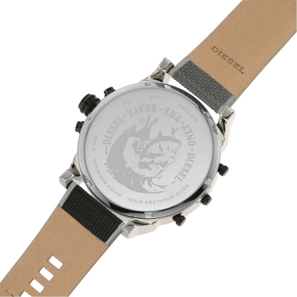 Diesel Mr. Daddy Men's Multifunctional Watch with Silicone, Stainless Steel or Leather Strap