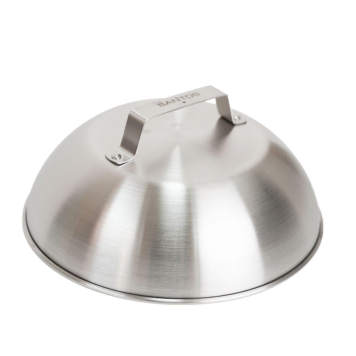 SANTOS Burger Set - 10 pieces: stainless steel press, turner, smasher, melting bells & skewers for perfect burgers - ideal for BBQ & grill parties