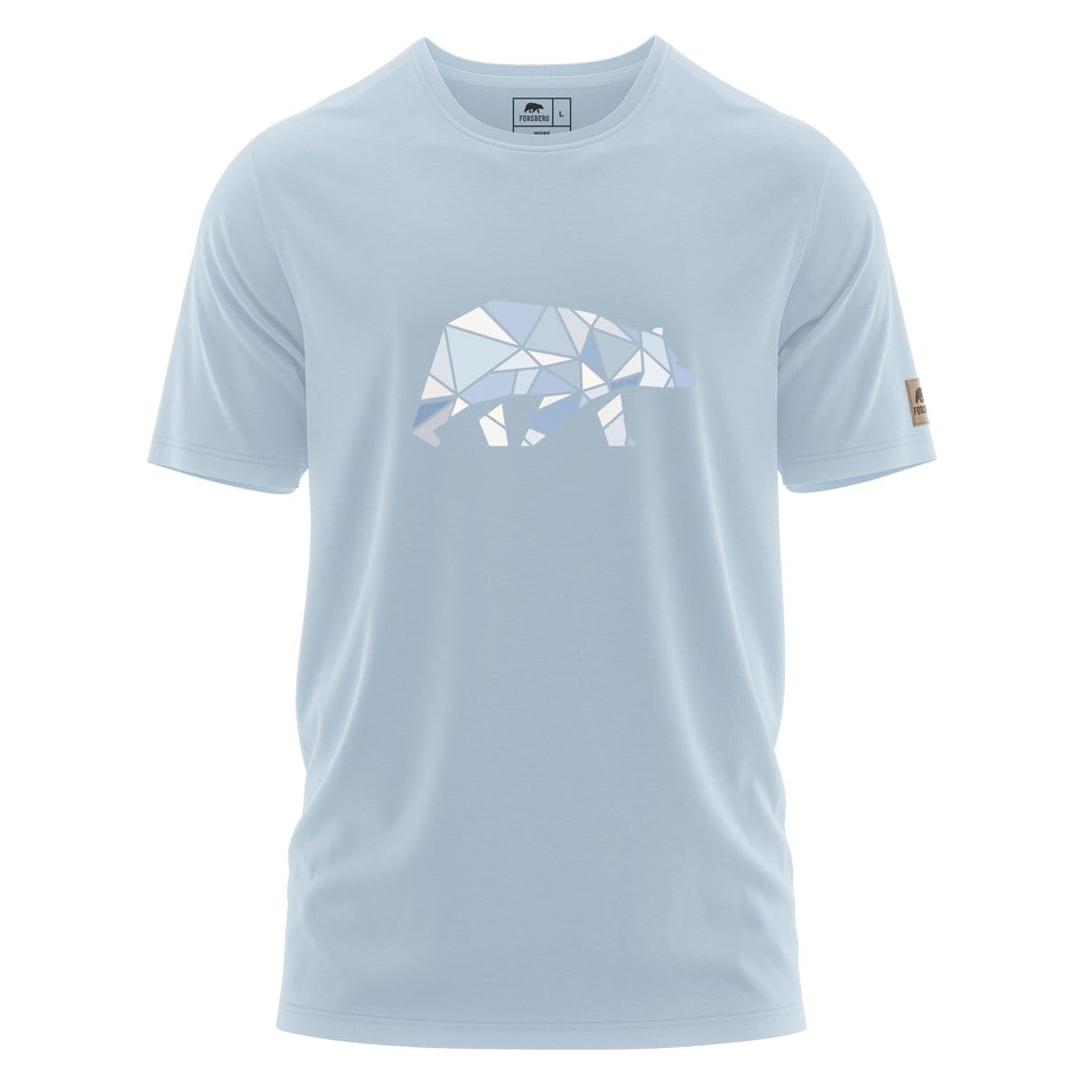 FORSBERG Espenson Men's T-Shirt – Bear Logo Tee with Modern Comfort