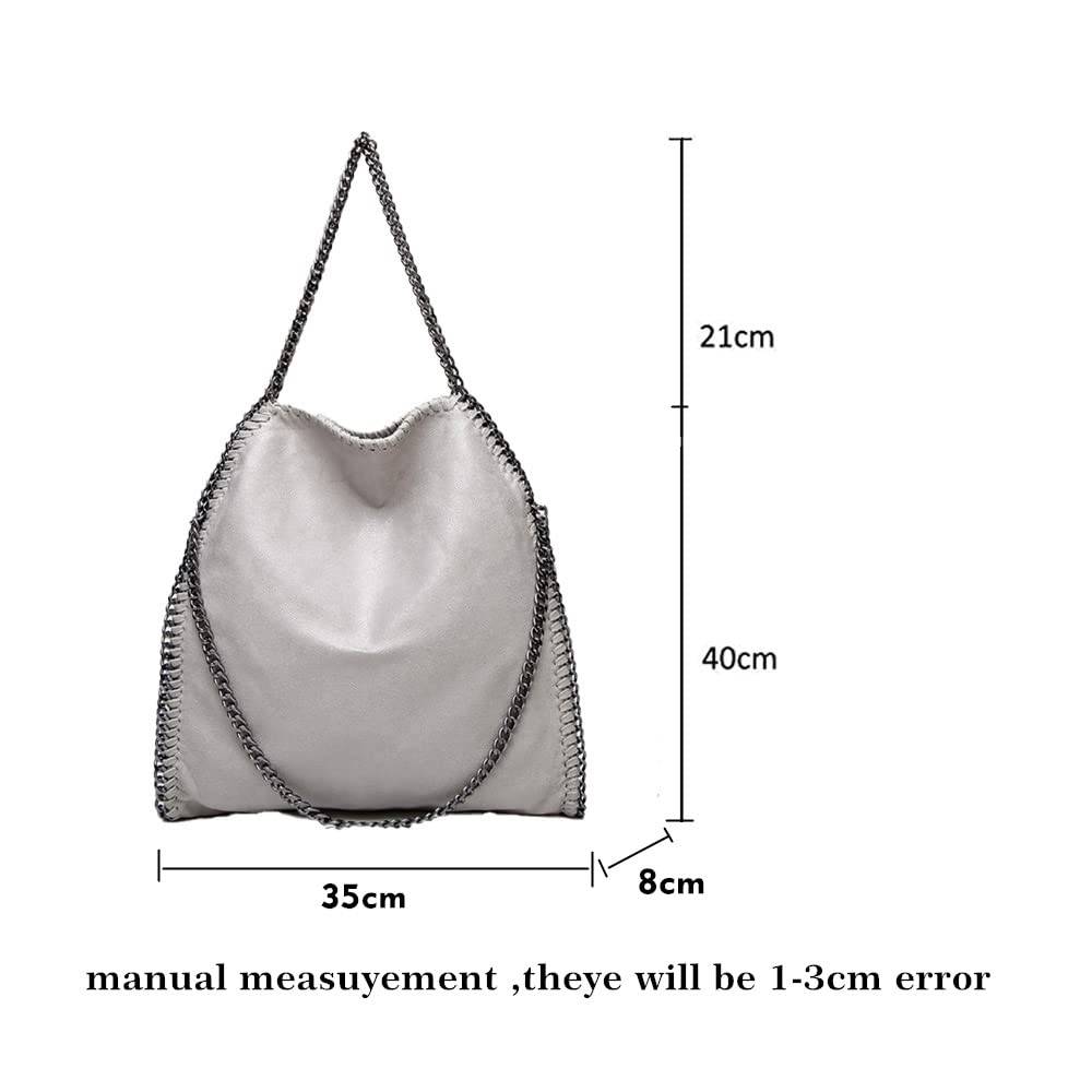 Women’s Chain Crossbody Bag – Large Hobo Shoulder Bag