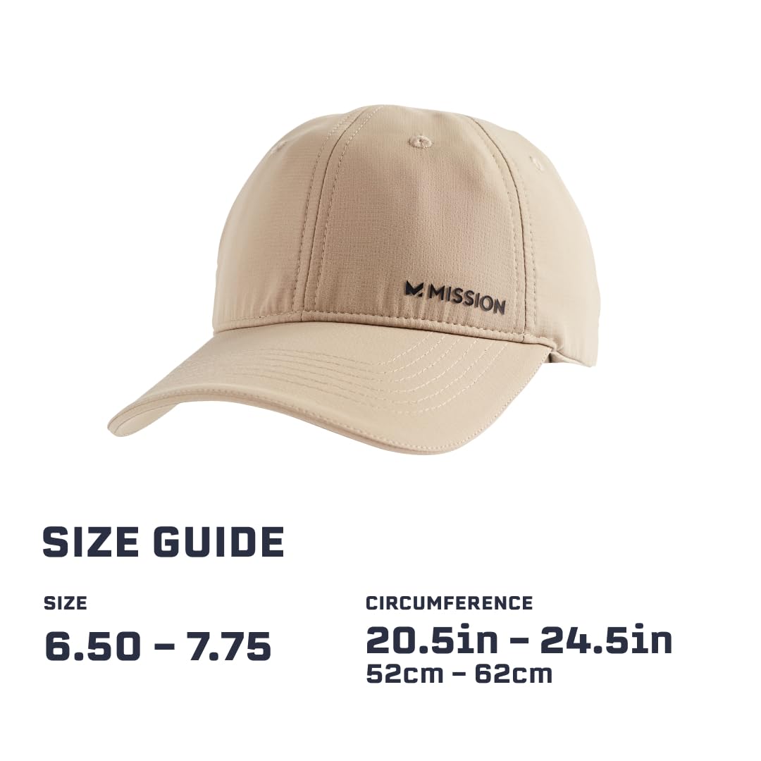 MISSION Cooling UPF Performance Hat - Unisex One Size Cap for Workouts, Golf & Running - Sweat & Water Activated Technology