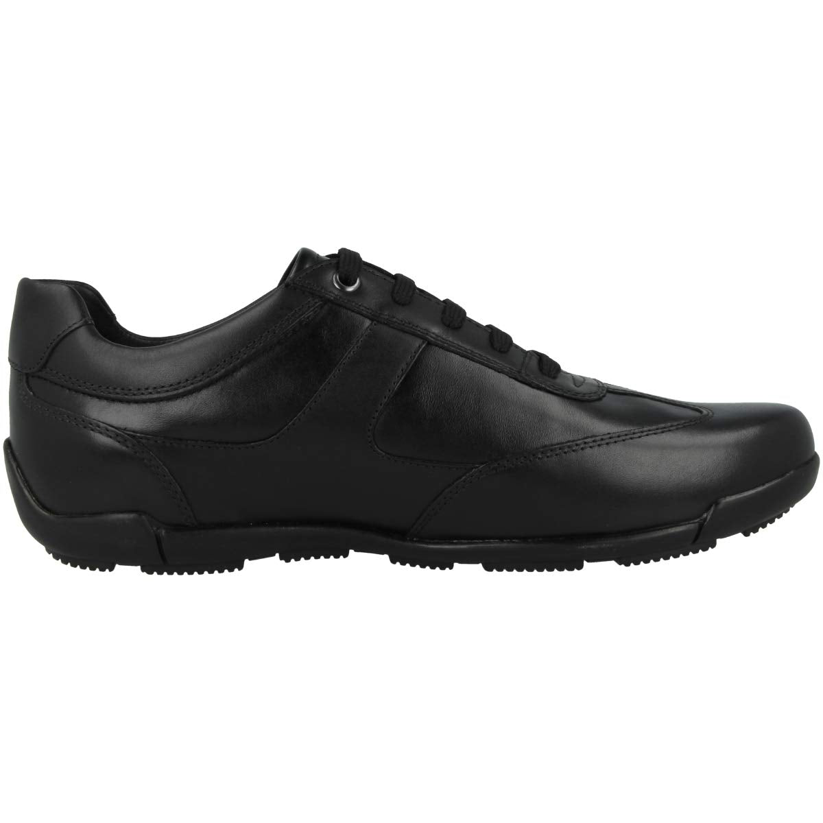 Geox Men’s U Edgware A Sneakers – Classic Leather Look with Breathable Sole