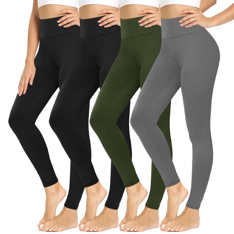 CAMPSNAIL Women’s 4-Pack High Waist Leggings
