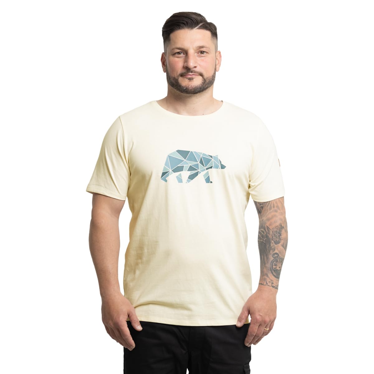 FORSBERG Espenson Men's T-Shirt – Bear Logo Tee with Modern Comfort