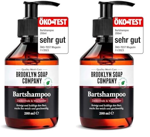 Bartshampoo (200ml) · BROOKLYN SOAP COMPANY · Bartseife reinigt und pflegt den Bart ✓ · reduziert Schuppen ✓