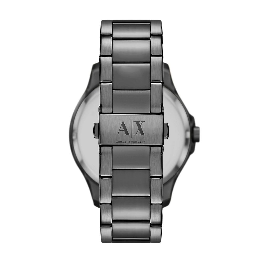 Armani Exchange Watch for Men, Chronograph Movement and 46mm Case Size with Stainless Steel, Leather or Silicone Strap