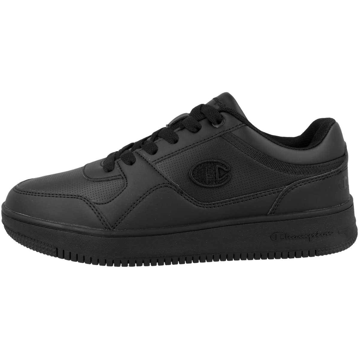 Champion Men’s Rebound Low Sneakers – PU Leather Casual Lace-Up Shoes