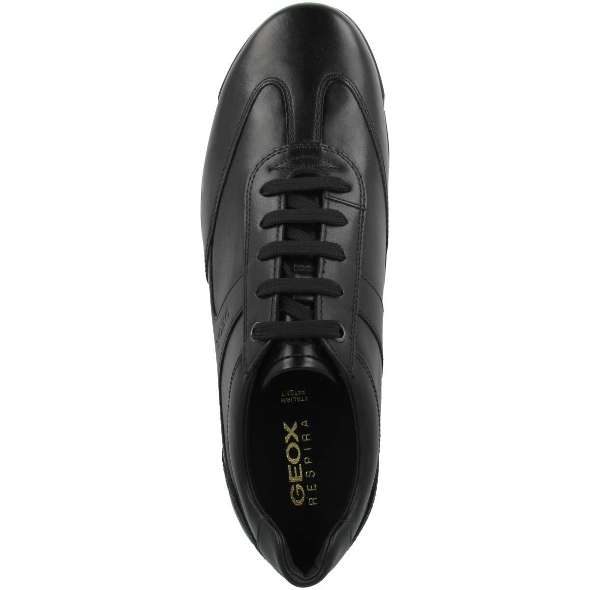 Geox Men’s U Edgware A Sneakers – Classic Leather Look with Breathable Sole