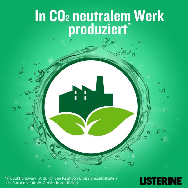 LISTERINE Total Care Zahnfleisch-Schutz (6 x 500 ml), antibakterielle Mundspülung mit Fluorid für gesundes Zahnfleisch, Zahnpflege Mundwasser reduziert Zahnbelag mit 6 in 1 Wirkung