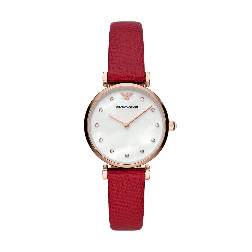 Emporio Armani ladies' two-hand stainless steel watch, 32 mm case size