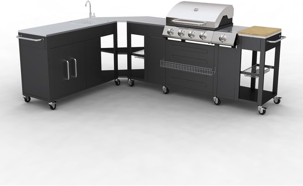 Missouri Outdoor-Küchengrill, 4 Brenner, Anzugmöbel