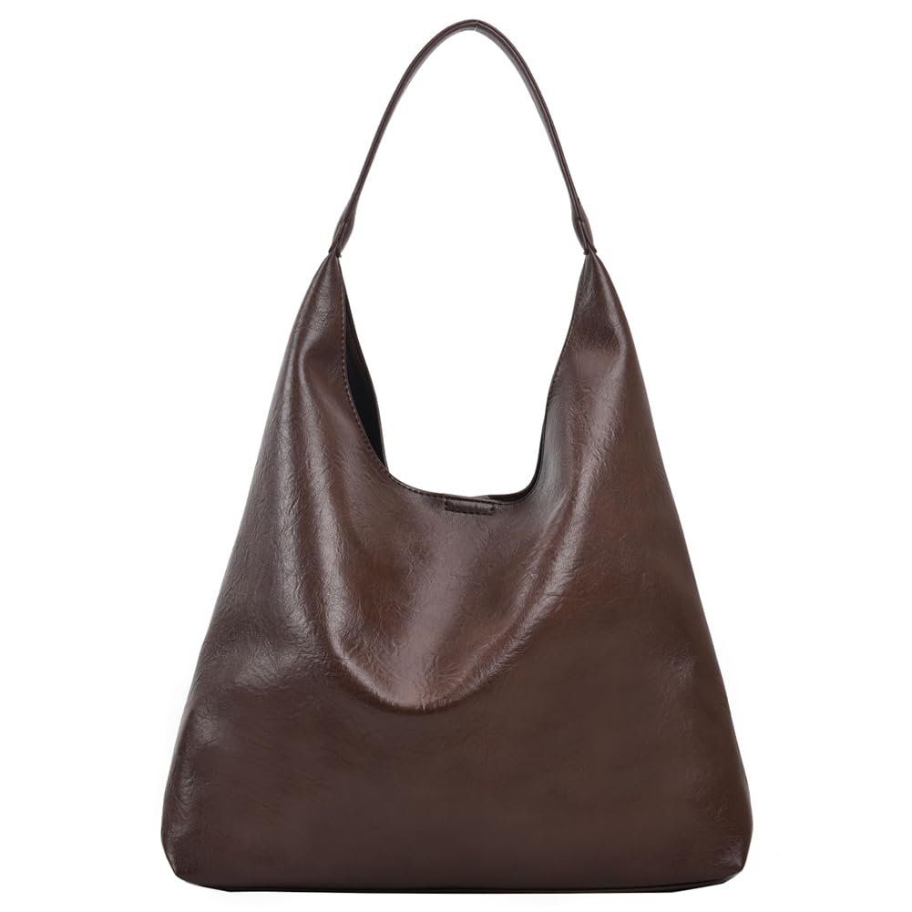 Large PU Leather Tote Bag – Women’s Soft Shoulder Handbag with Coin Purse