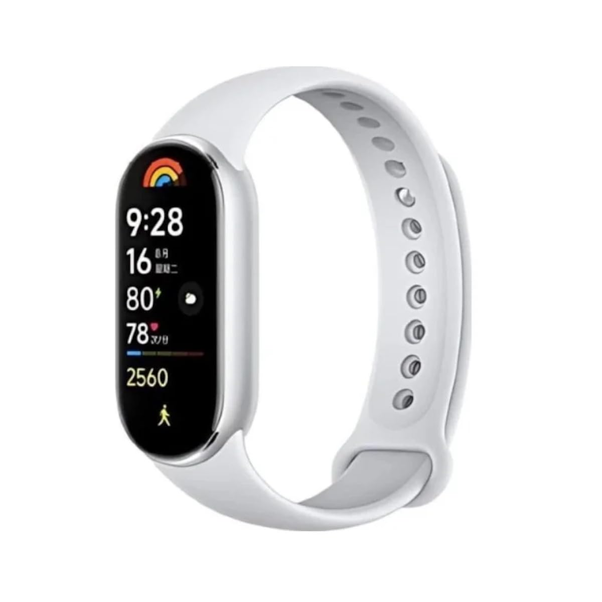 Xiaomi Smart Band 9 Fitness Tracker, AMOLED Display with 1200 Nits, Sp02 Tracking, Sleep and Heart Rate Monitor, Notifications, 5ATM Waterproof, Mi Fit App, Glacier Silver