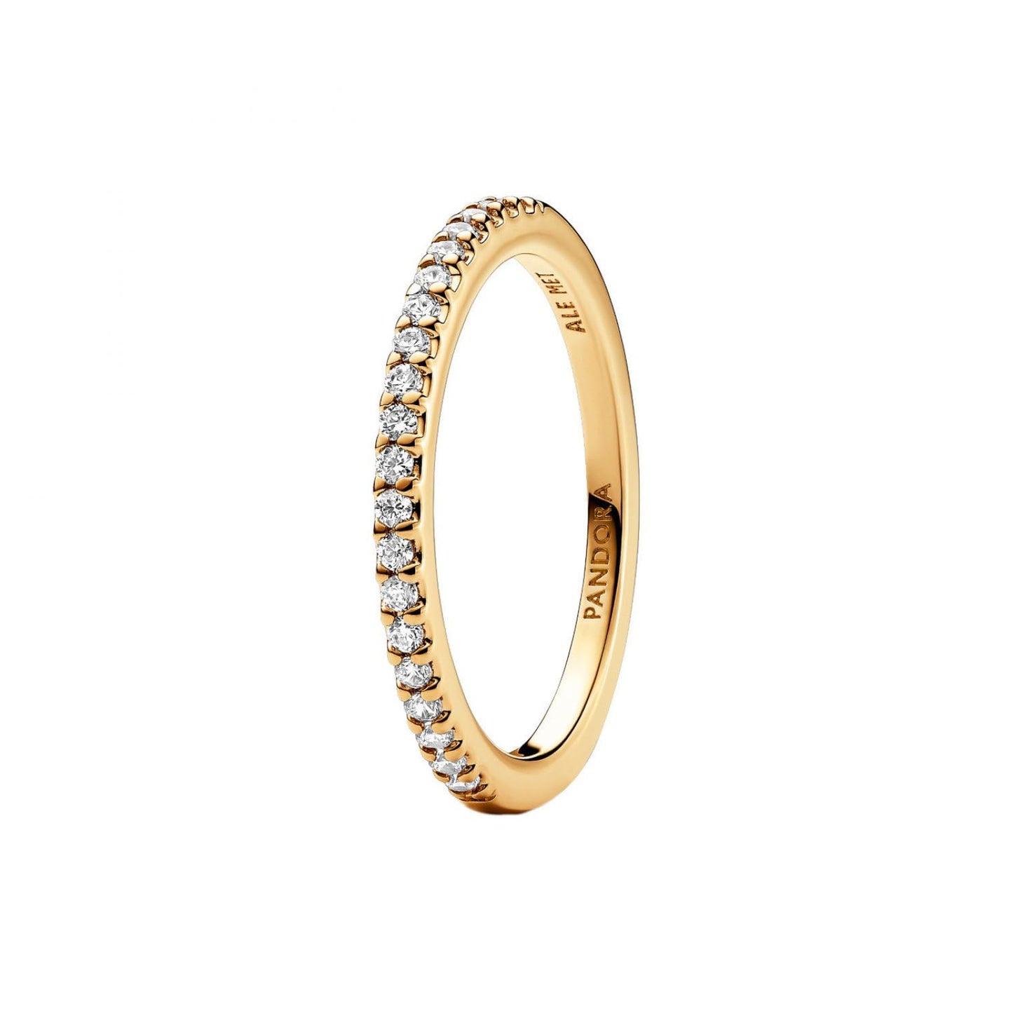 PANDORA Timeless Ring, 14K Gold-Plated with Clear Cubic Zirconia