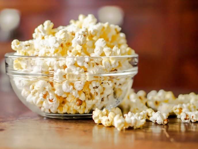 Edihome, Popcornmaschine, Popkornmaschinene, Elektrischer Popcorn Maker, 1200 W, Inklusive Dosierlöffel, Popkorn fertig in 2 Minuten, Heimkino, Series (Rot)