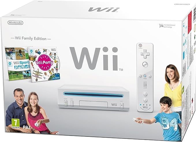 Wii console white including Wii Party