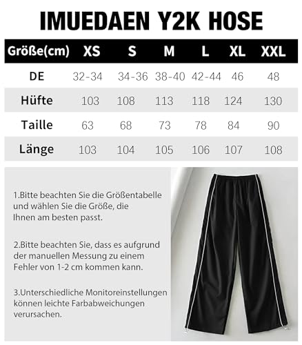 Y2K Women’s Parachute Track Pants – Baggy Cargo Pants