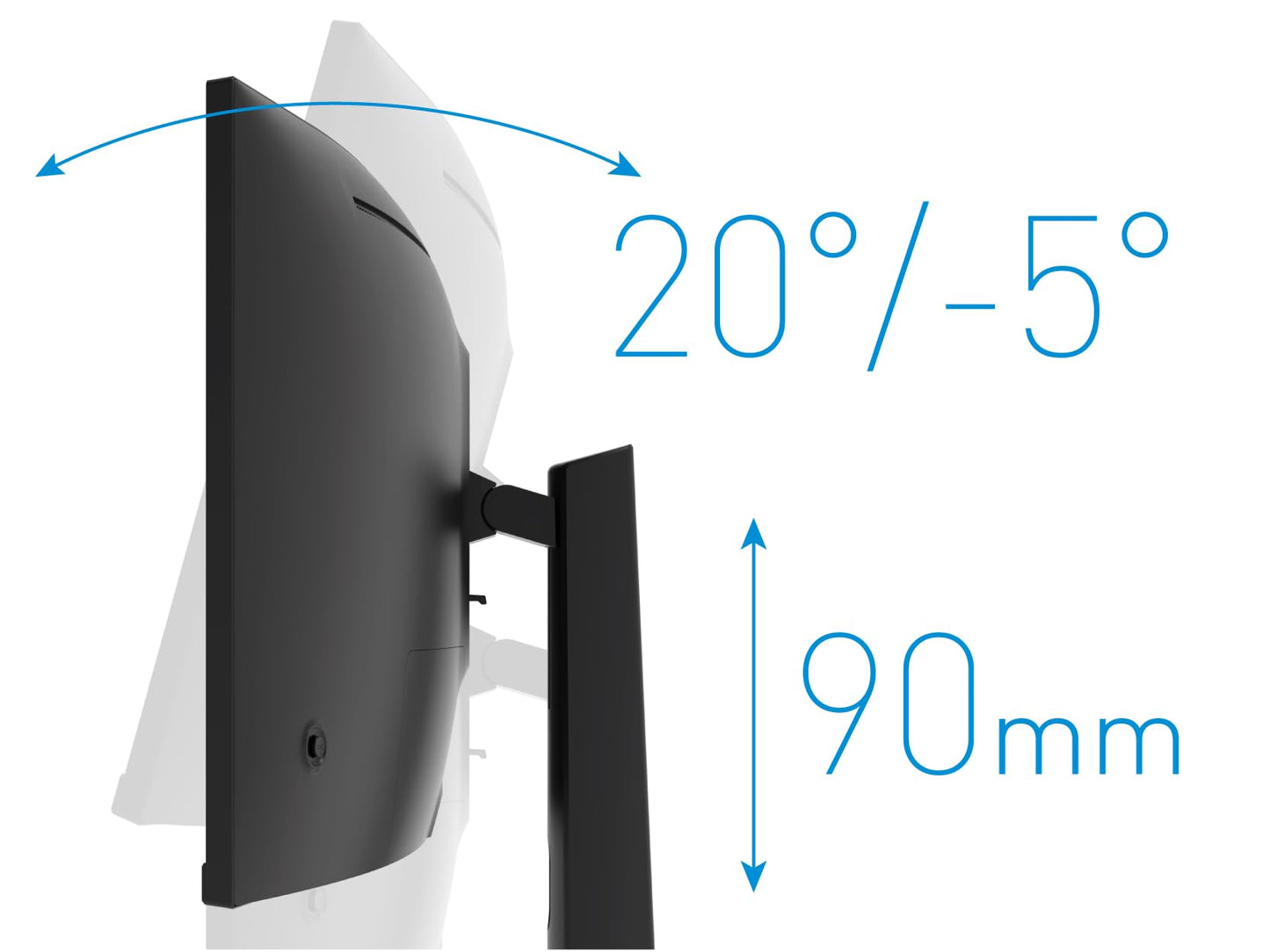 ODYS i27 Monitor - 27-Zoll-Bildschirm im rahmenlosen Design, Full HD, 100 Hz, mit HDR, IPS Panel, FreeSync, HDMI, USB-C, 3,5mm Audio