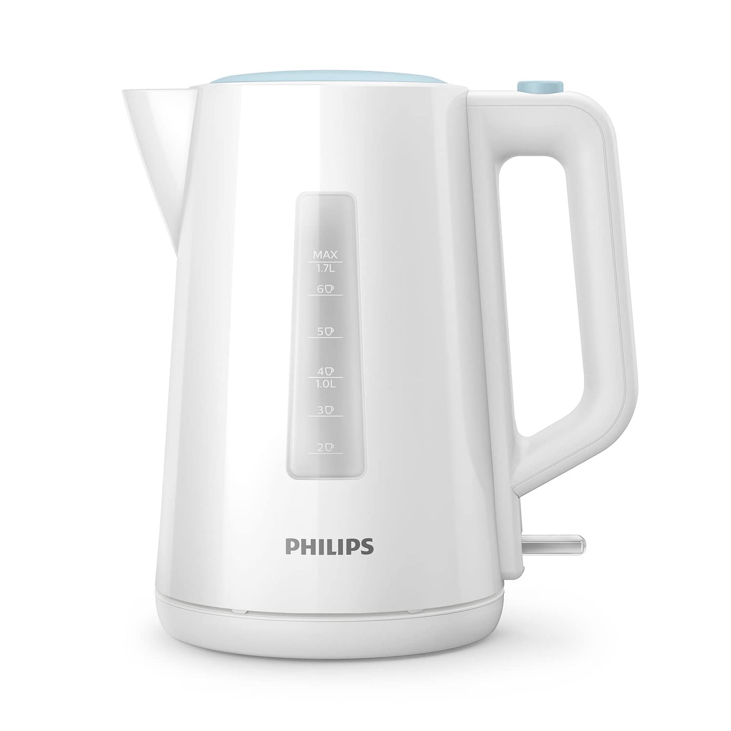 Philips Wasserkocher – 1.7 L Fassungsvermögen mit Kontrollanzeige, Pirouettenbasis, schwarz (HD9318/20)