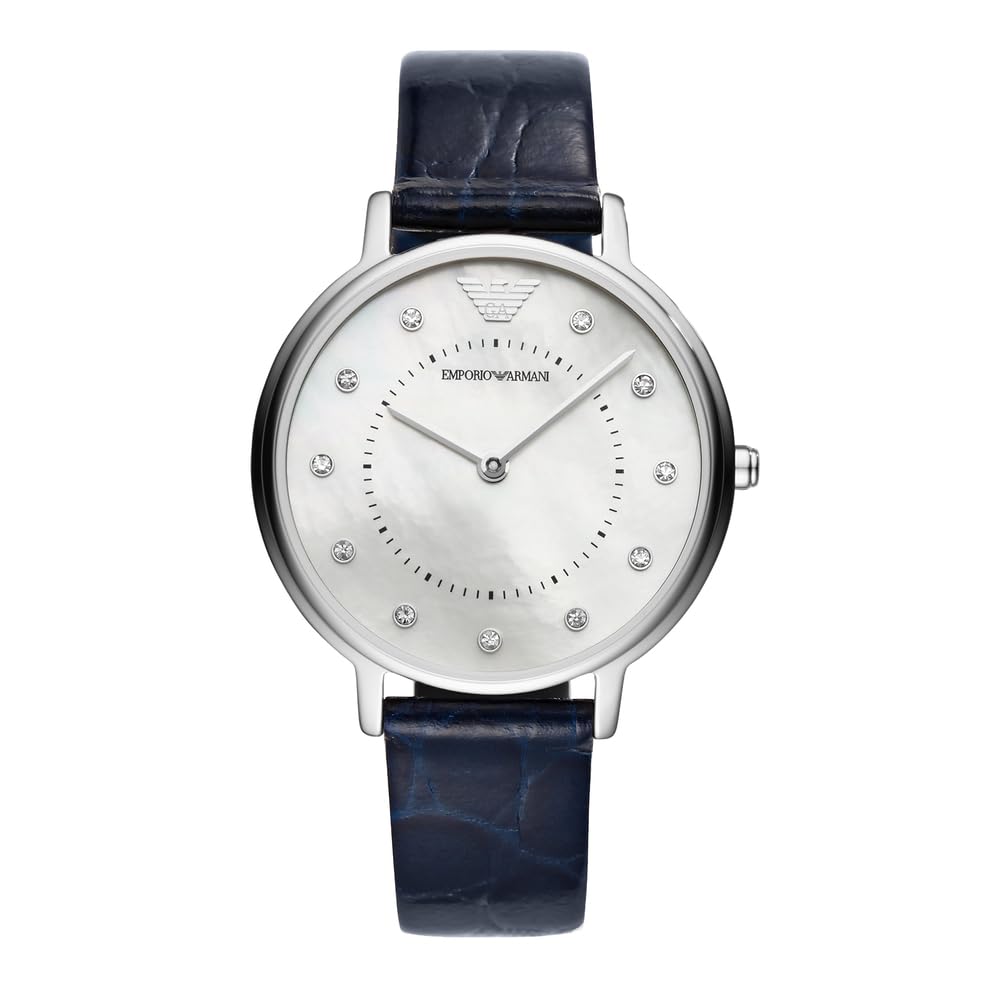 Emporio Armani ladies' two-hand stainless steel watch, 32 mm case size