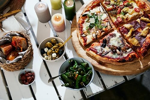 Cozze® 13" Gas-Pizzaofen für den Außenbereich mit Pizzastein und Regler, 5.0 kW 50 mbar – Perfekte Pizzen in nur 2 Minuten